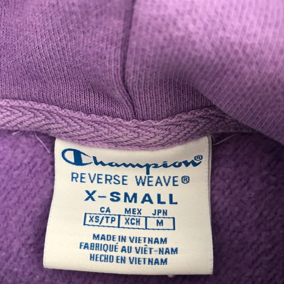 Champion Script Sleeve Hoodie Sweatshirt - Picture 2 of 4